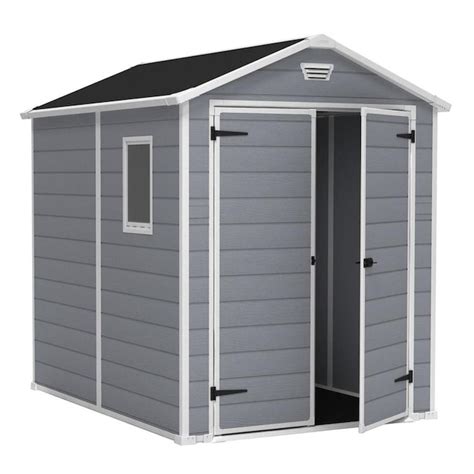 Keter 6 Ft X 8 Ft Manor Gable Storage Shed In The Vinyl And Resin Storage