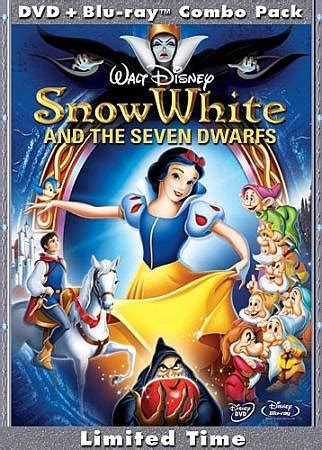 Snow White And The Seven Dwarfs Three Disc Blu Ray DVD Combo BD Live