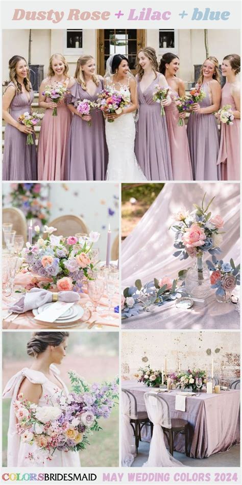 Popular May Wedding Color Ideas For Pink And White Weddings Purple Wedding Theme