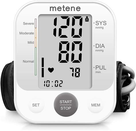 Metene Upper Arm Blood Pressure Monitor Bp Cuff Machine Accurate