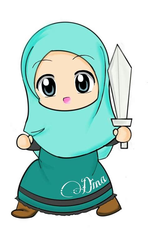 Kartun Perempuan Bertudung Anime Girls Muslim Hijab Anime Girls