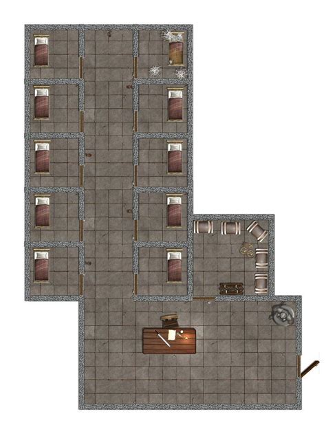 Map Free Town Prison Roll20