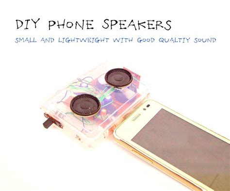 There's something very attractive about a piece of equipment that needs no electrical power. DIY Mini Phone Speakers | Phone, Diy speakers, Diy