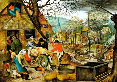 Pieter Brueghel Ii The Four Seasons Autumn Bukarest Free Stock