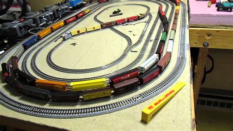 Z Scale North Americantrains Running On My Demo Layout Youtube