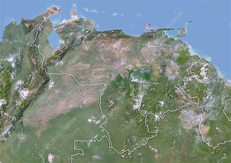 Venezuela Satellite Image Stock Image C0134147 Science Photo