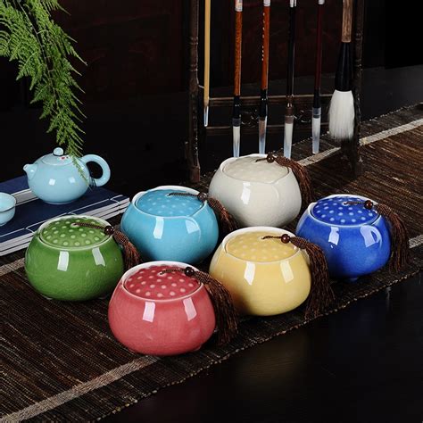 Ceramic Tea Caddy Ceramic Tea Box Tea Sets Zero Accessories Canister