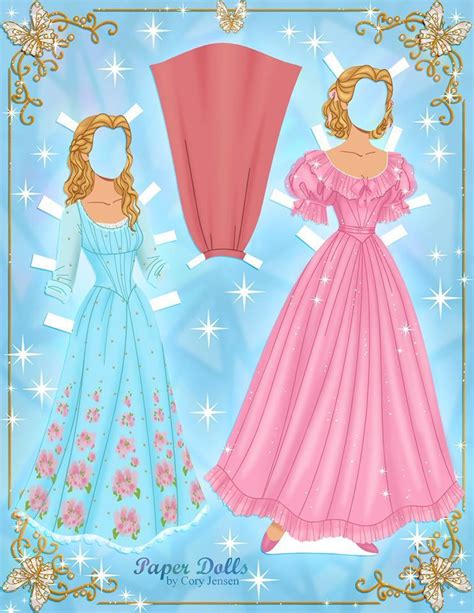Free Printable Cinderella Paper Dolls By Cory Disney Paper Dolls