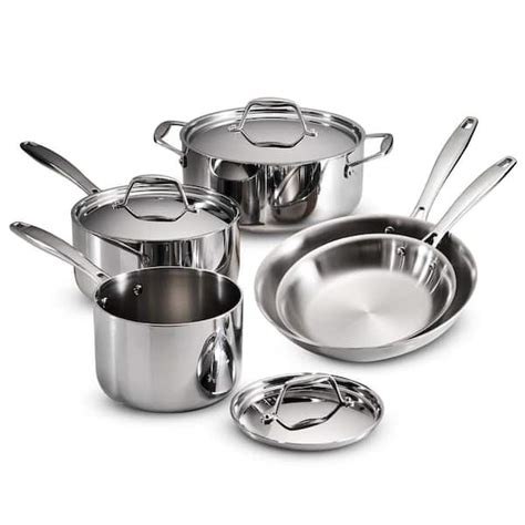 Reviews For Tramontina Gourmet Tri Ply Clad Piece Stainless Steel Cookware Set Pg The