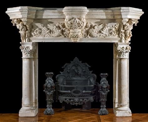 Renaissance Stone Jester Fireplace Mantel Westland London