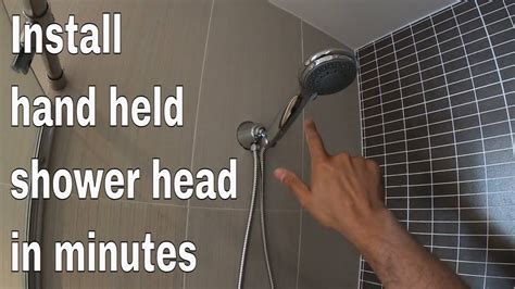How To Install Hand Held Shower Head Youtube