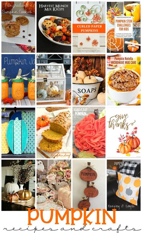 Pumpkin Recipes Crafts And More Mmm 496 Block Party Keeping It Simple