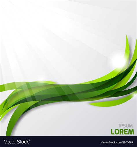 Abstract Wavy Green Background Royalty Free Vector Image