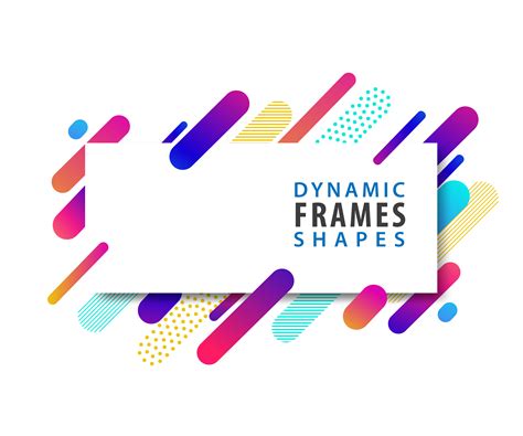 Abstract Rectangle Frames With Dynamic Shape Template 664555 Vector