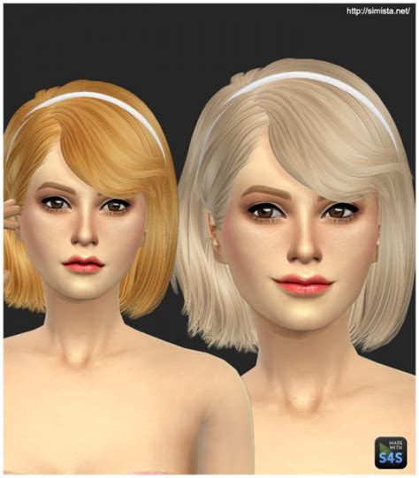 Sims 4 Hairs Simista Ela Hairstyle Retextured