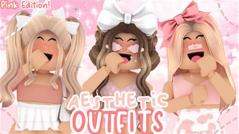 10 Aesthetic Soft Pink Roblox Outfits With Codes Links 🍰 Xcandyc0rex Youtube