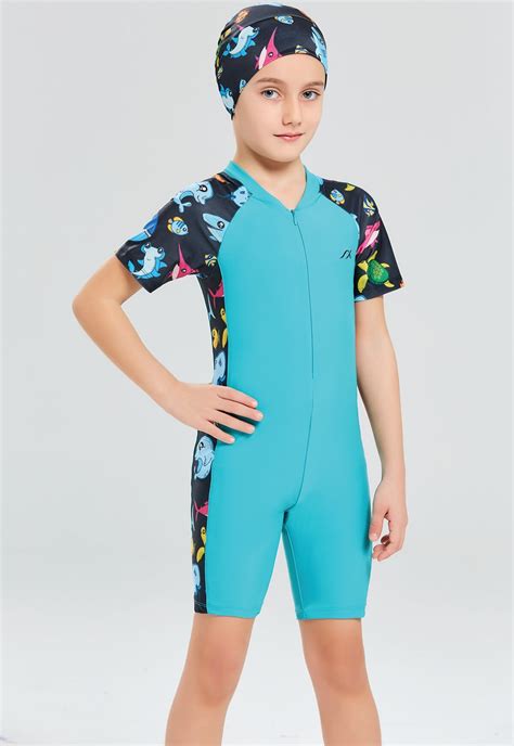 Adasea 5051 Semi Cover Kids Burkini Swimsuit 2 Tesettür