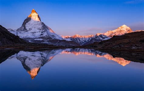Wallpaper Mountains Lake Reflection Switzerland Alps Switzerland