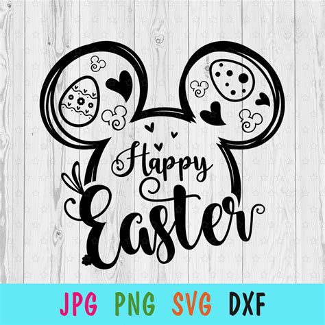Mouse Happy Easter Svg for Cricut Easter Bunny Svg Hunny - Etsy UK