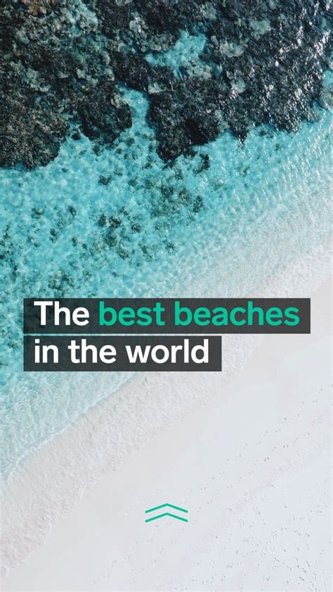 An Aerial View Of The Beach And Ocean With Text That Reads The Best
