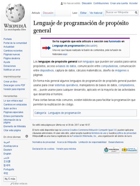 Lenguaje De Programación De Propósito General Wikipedia La