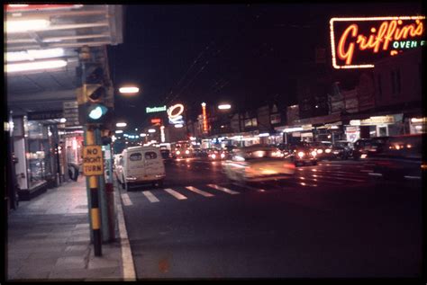 Broadway Newmarket Auckland At Night 1962 Rnewzealand