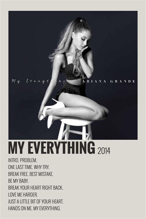 My Everything By Maja Ariana Grande Poster Ariana Grande Album Cover My Everything Ariana Grande