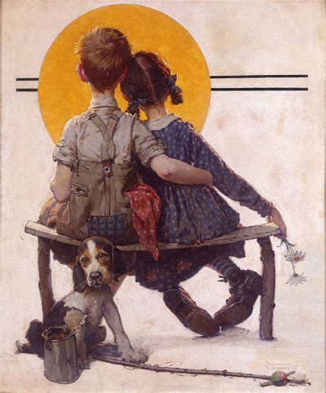 Puppy Love Ted To Norman Rockwell Museum The History Blog