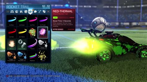 Rocket League Lime Neo Thermal Youtube