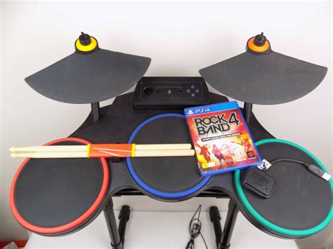 Playstation 4 Ps4 Rock Band 4 Drum Kit Guitar Hero Drum Set Kick