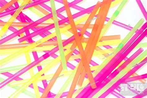 Coloured Straws Stock Photo Picture And Rights Managed Image Pic