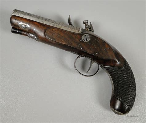 Antique Flintlock Pistol By Richard For Sale At