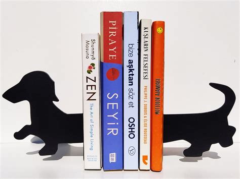 Sausage Dog Bookends Dog Bookends Metal Bookends Metal Book Etsy