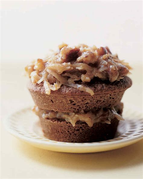 Remove from heat and stir in pecans and coconut. German Chocolate Cupcakes Recipe | Martha Stewart