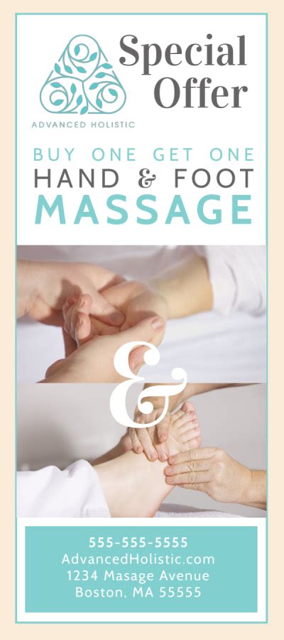 Elegant Massage Price List Flyer Template Mycreativeshop