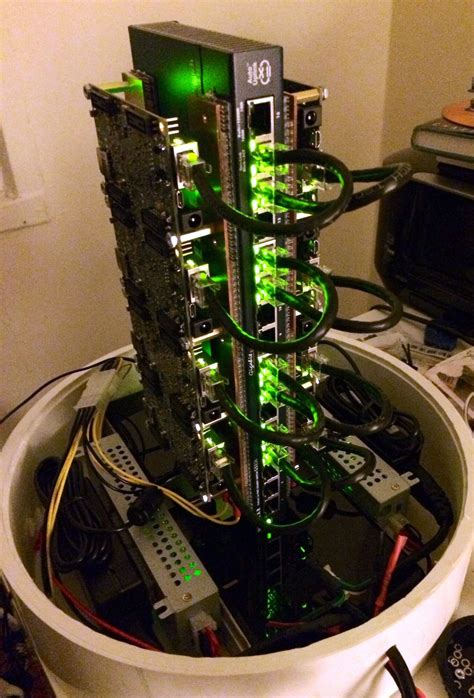 Home Made Super Computer Using Apple Mac Pro Bin As Inspiration