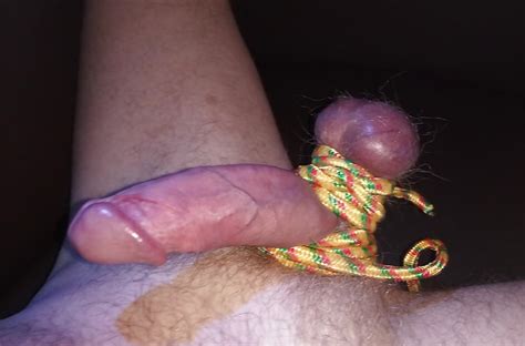 Rope Tied Blue Balls And Cock 8 Pics