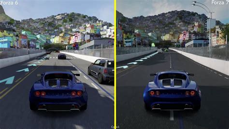 Forza 6 Vs Forza 7 Xbox One S Graphics Comparison Lotus Elise Rio