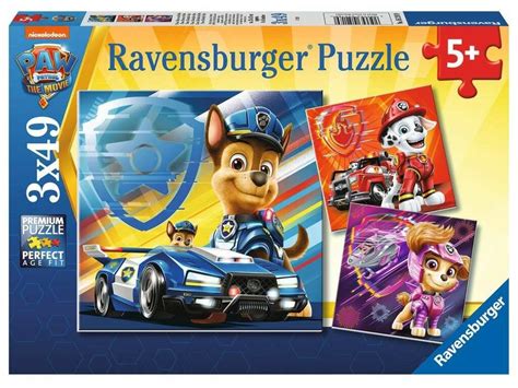 Puzzle Paw Patrol The Movie 3x49 Teile Ravensburger 5218 Juguetilandia