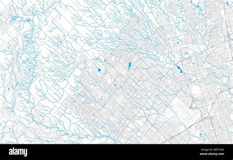 Rich Detailed Vector Area Map Of Brampton Ontario Canada Map