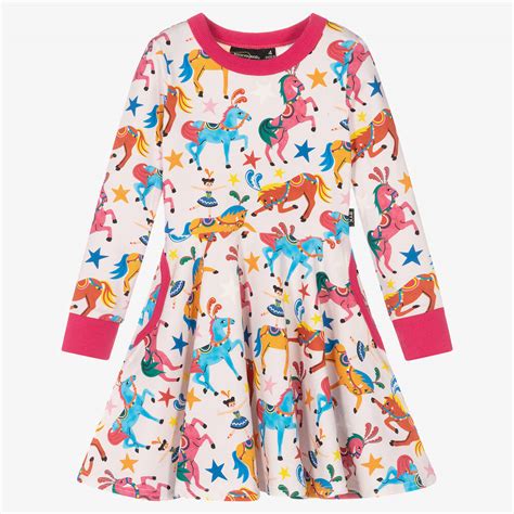 Rock Your Baby Girls Pink Parade Horses Dress Childrensalon Outlet