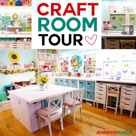 Integrate a craft area into a room that already has a purpose. Craft Room Tour: My Organization and Storage Projects ...