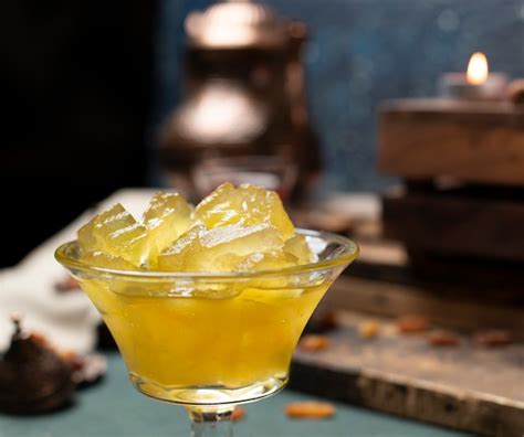 Confiture Traditionnelle De Melon Deau Dans Une Tasse En Verre Sur La