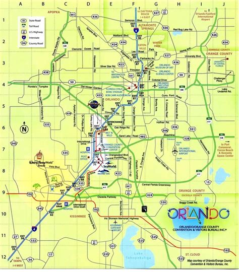 Large Orlando Maps For Free Download And Print High Resolution And Central Florida