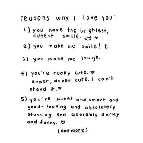 Reasons Why I Love You Printable Template Free