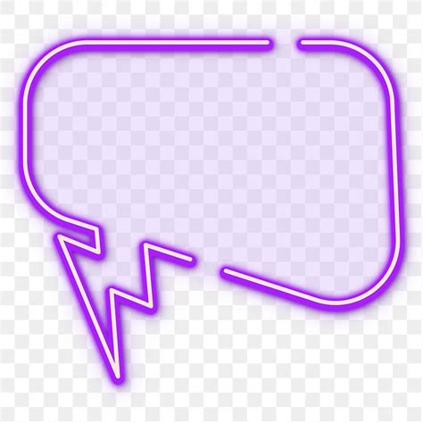 Neon Speech Bubble Sign Png Free Transparent Png 2194421
