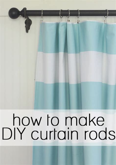 How To Make Your Own Diy Curtain Rods Diy Curtains Diy Curtain Rods