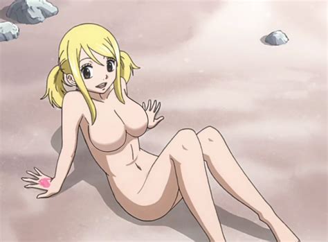 Rule 34 1girls Big Breasts Edit Fairy Tail Lucy Heartfilia Naked No Nipples Screencap