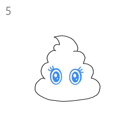 How To Draw A Poop Emoji Step By Step Easy Drawing Guides Drawing