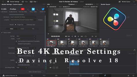 Best 4k Render Settings DaVinci Resolve 18 QUICK TUTORIAL YouTube